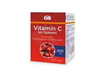 GS Vitamín C 500 so šípkami 50+10TBL